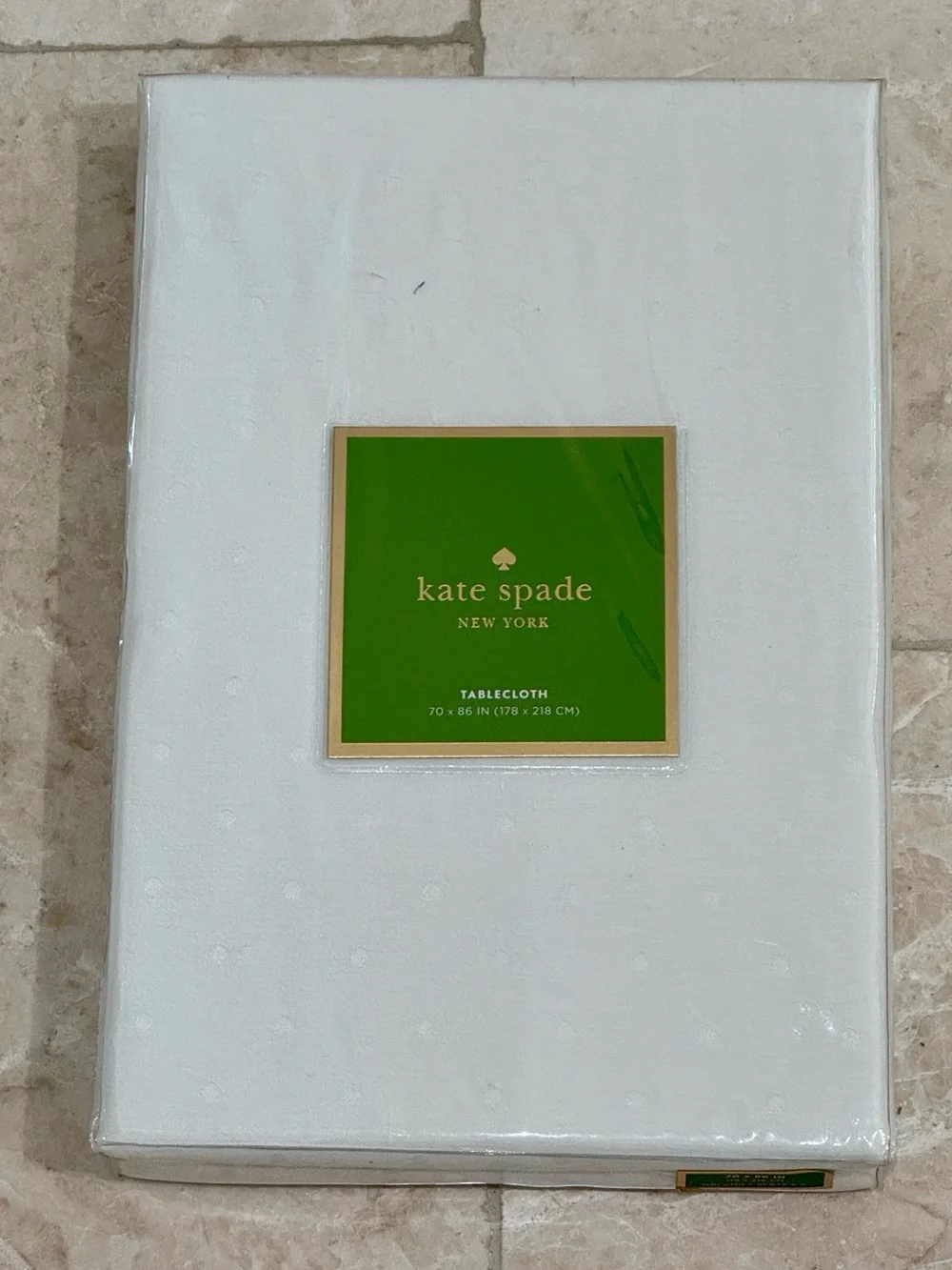 Kate Spade Larabee Dot Table Cloth 70 X 86